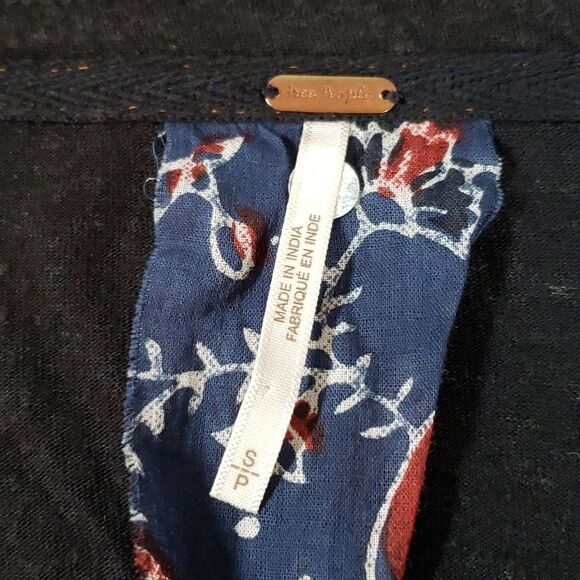 Free People - Medallion Boho‎ Linen Blend Top OB823527 - Picture 4 of 9